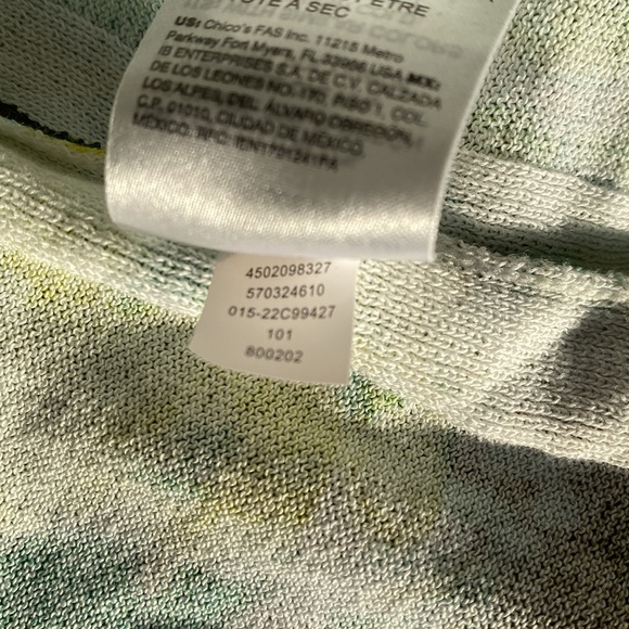 Chico’s 4 (XXL) Foliage-Print Duster Cardigan - Picture 14 of 14